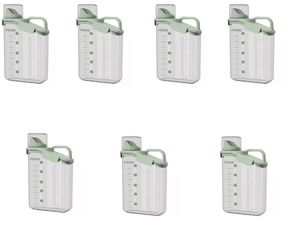 Pote Hermético em Acrílico dispenser para Grãos Sabão em pó e liquido com tampa Copo Medidor dosador