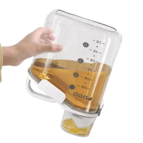 Pote Hermético em Acrílico dispenser para Grãos Sabão em pó e liquido com tampa Copo Medidor dosador