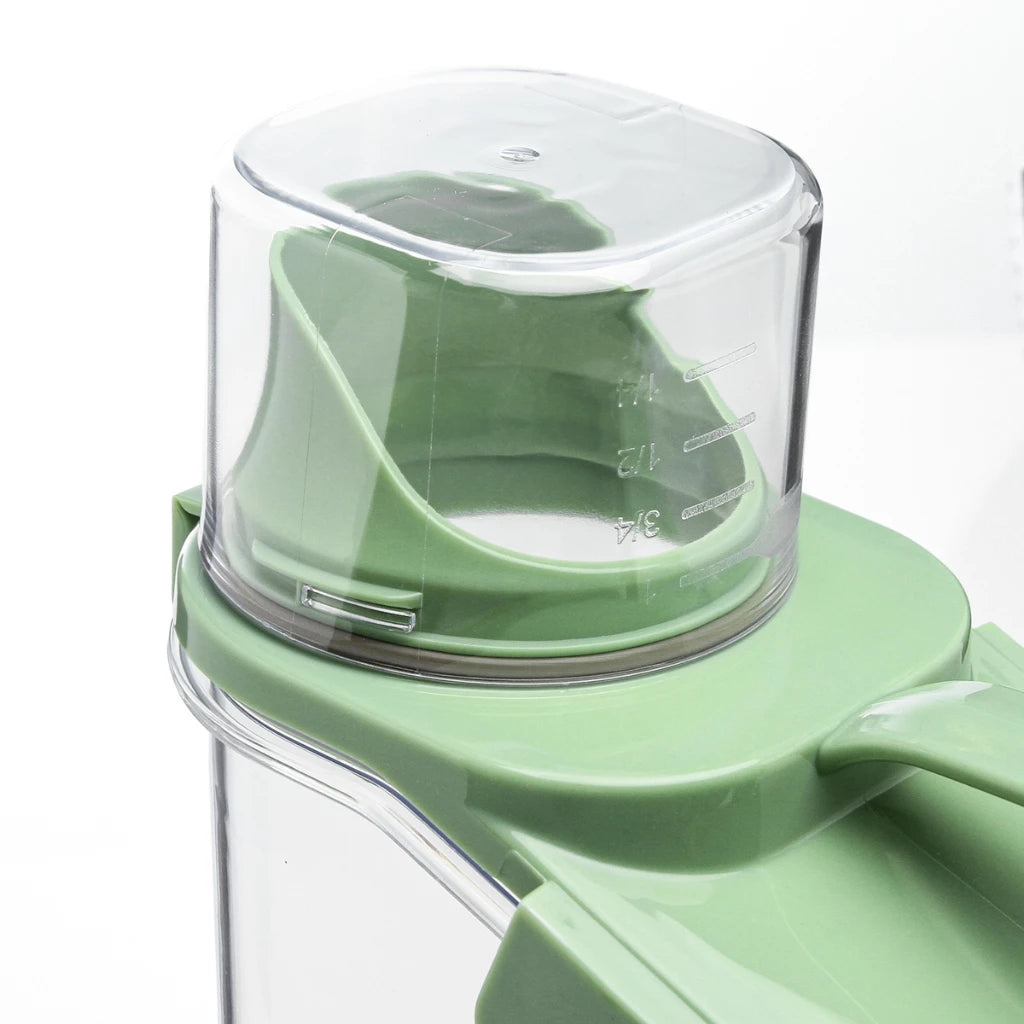 Pote Hermético em Acrílico dispenser para Grãos Sabão em pó e liquido com tampa Copo Medidor dosador