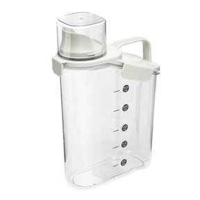 Pote Hermético em Acrílico dispenser para Grãos Sabão em pó e liquido com tampa Copo Medidor dosador