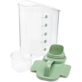 Pote Hermético em Acrílico dispenser para Grãos Sabão em pó e liquido com tampa Copo Medidor dosador