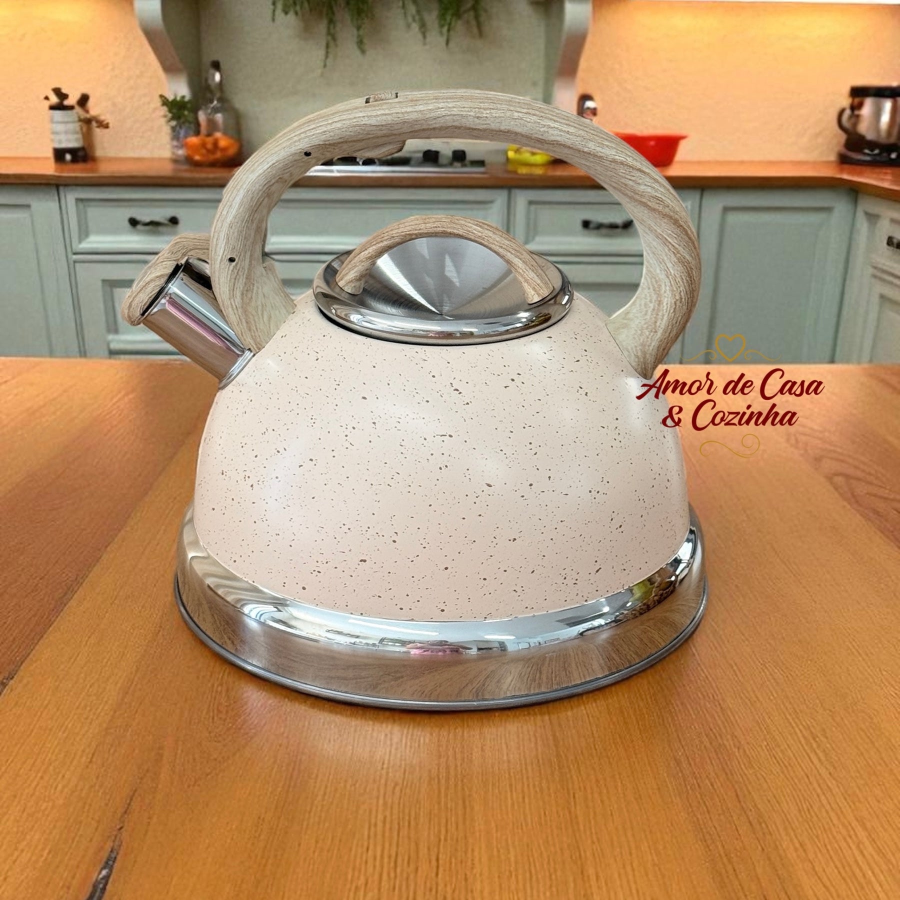 CHALEIRA DE INDUCÃO COM APITO 3L GRANITO CHEF